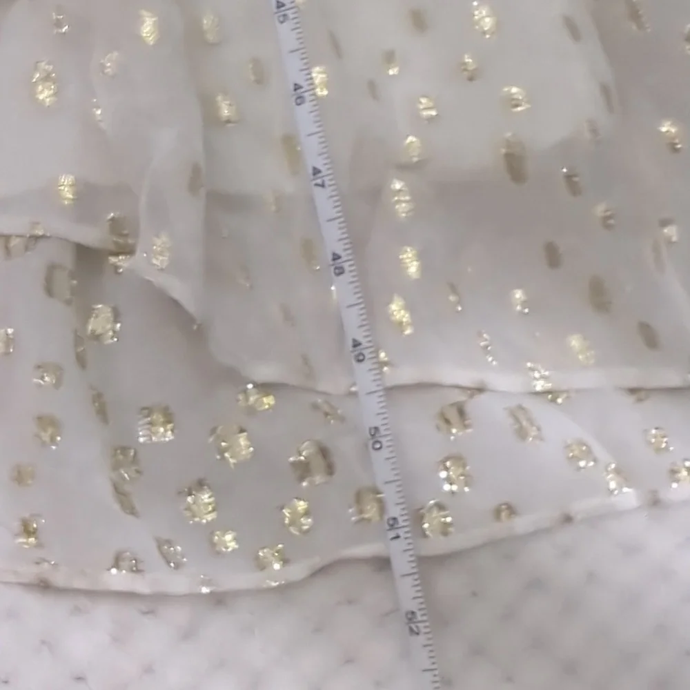 Lilly Pulitzer Christiana Midi Cream Long Sleeve Bishop V-Neck Dress Size 2 - Picture 9 of 12